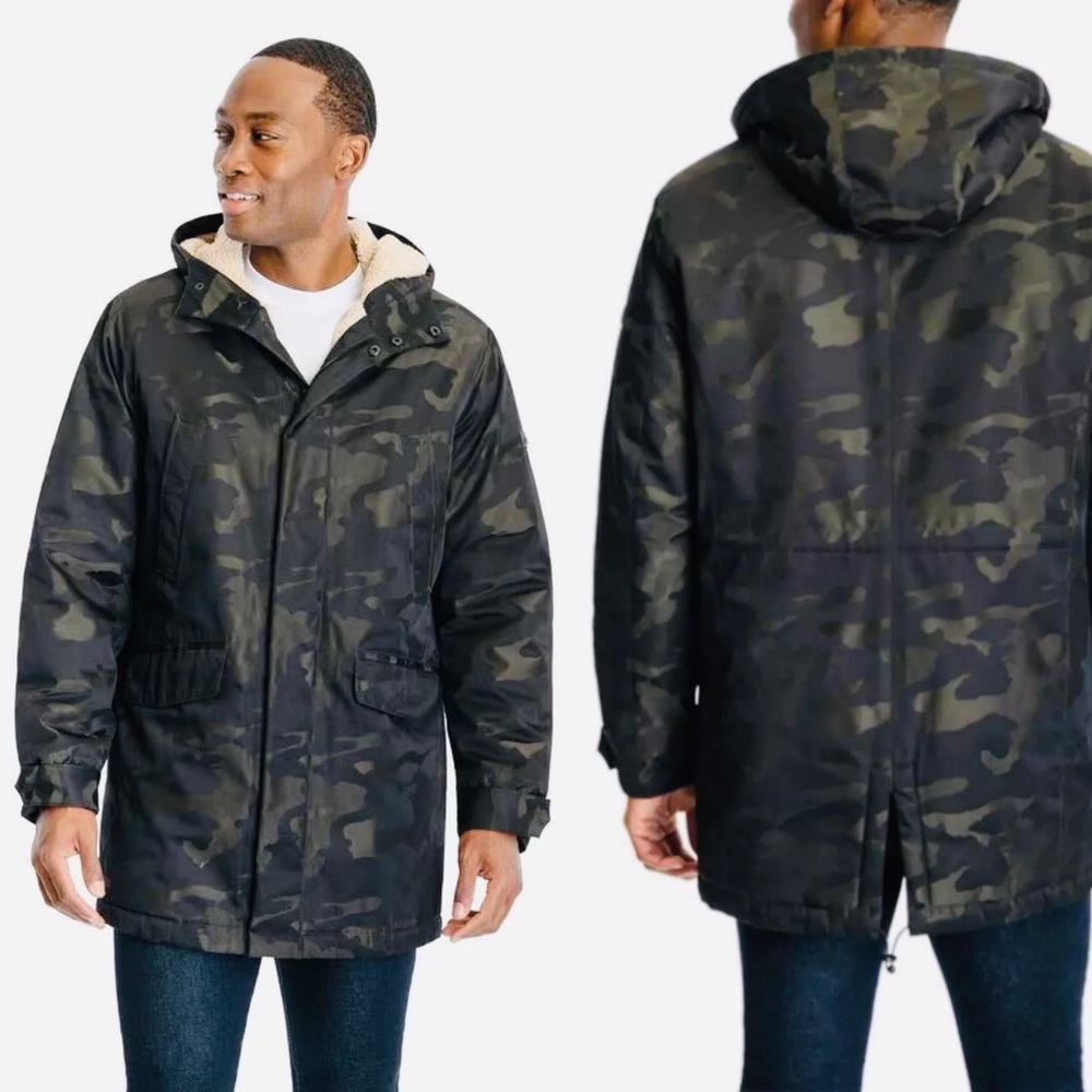 NWT MICHAEL KORS Men's Camouflage Print Hooded Parka Jacket Winter Coat $350msrp
